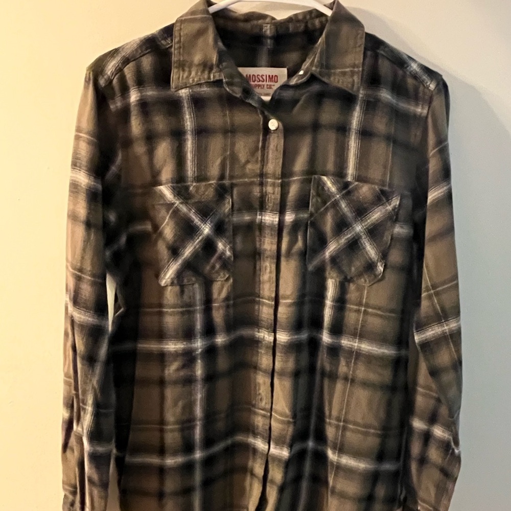 Essential green flannel (S)
